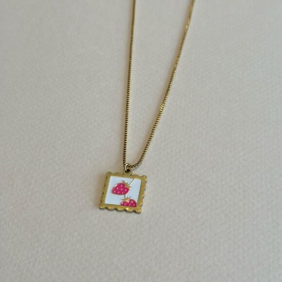 Strawberry necklace #1524 - Picture 4 of 6